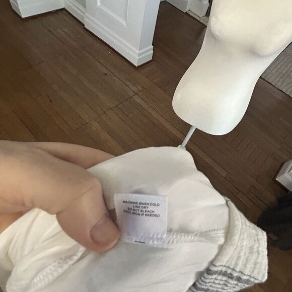 Evereve Alexia Cotton Gauze Tiered Minidress Pockets Size Small - Picture 12 of 13